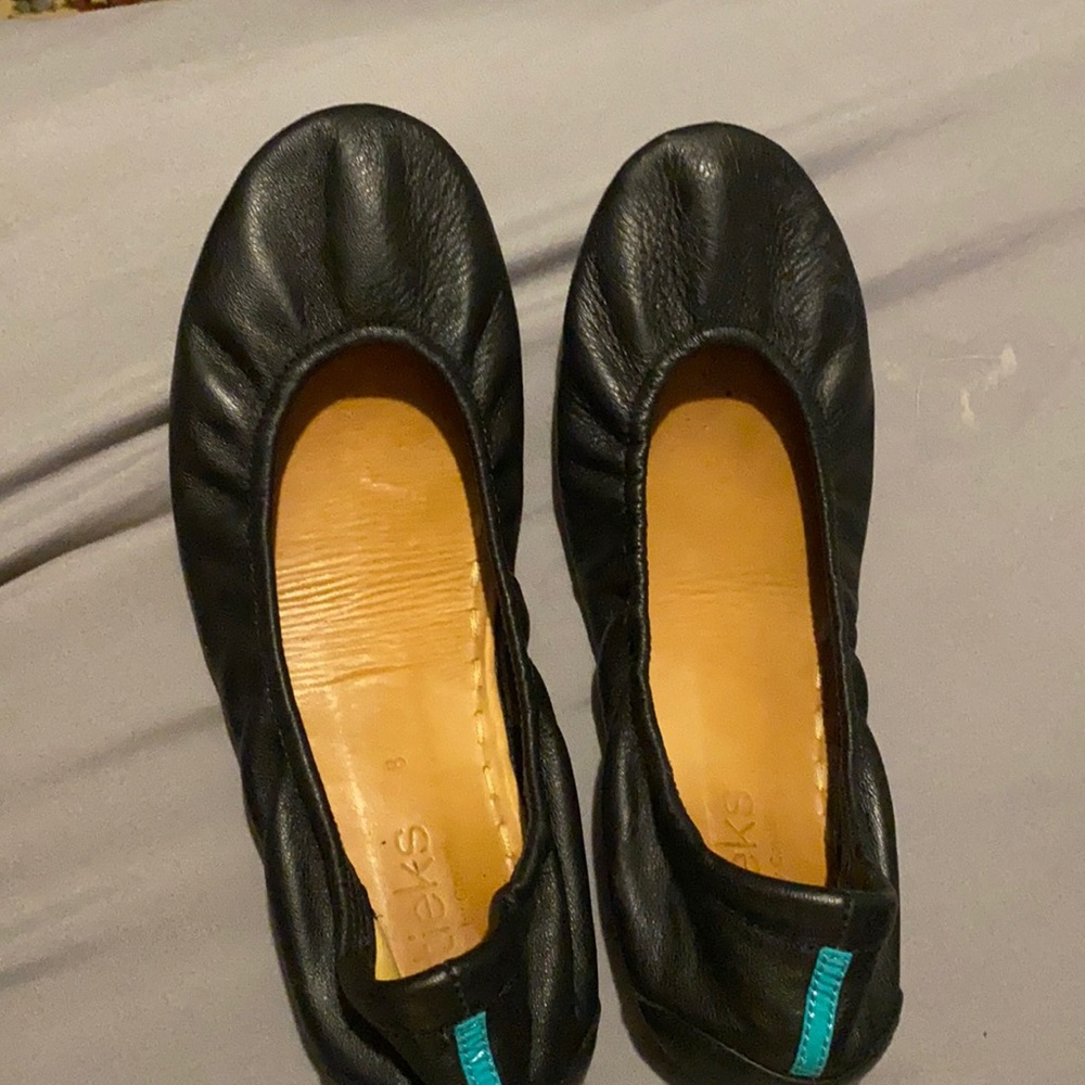 Tieks black flats